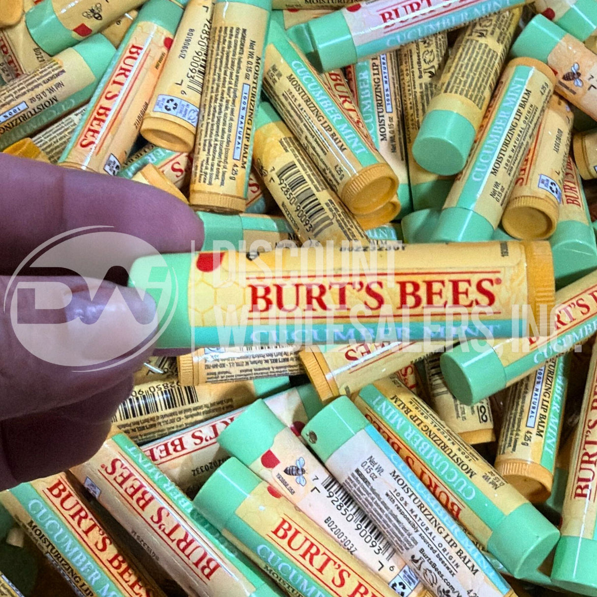 Burt's Bees Cucumber Mint Moisturizing Lip Balm (100 Pcs Lot)