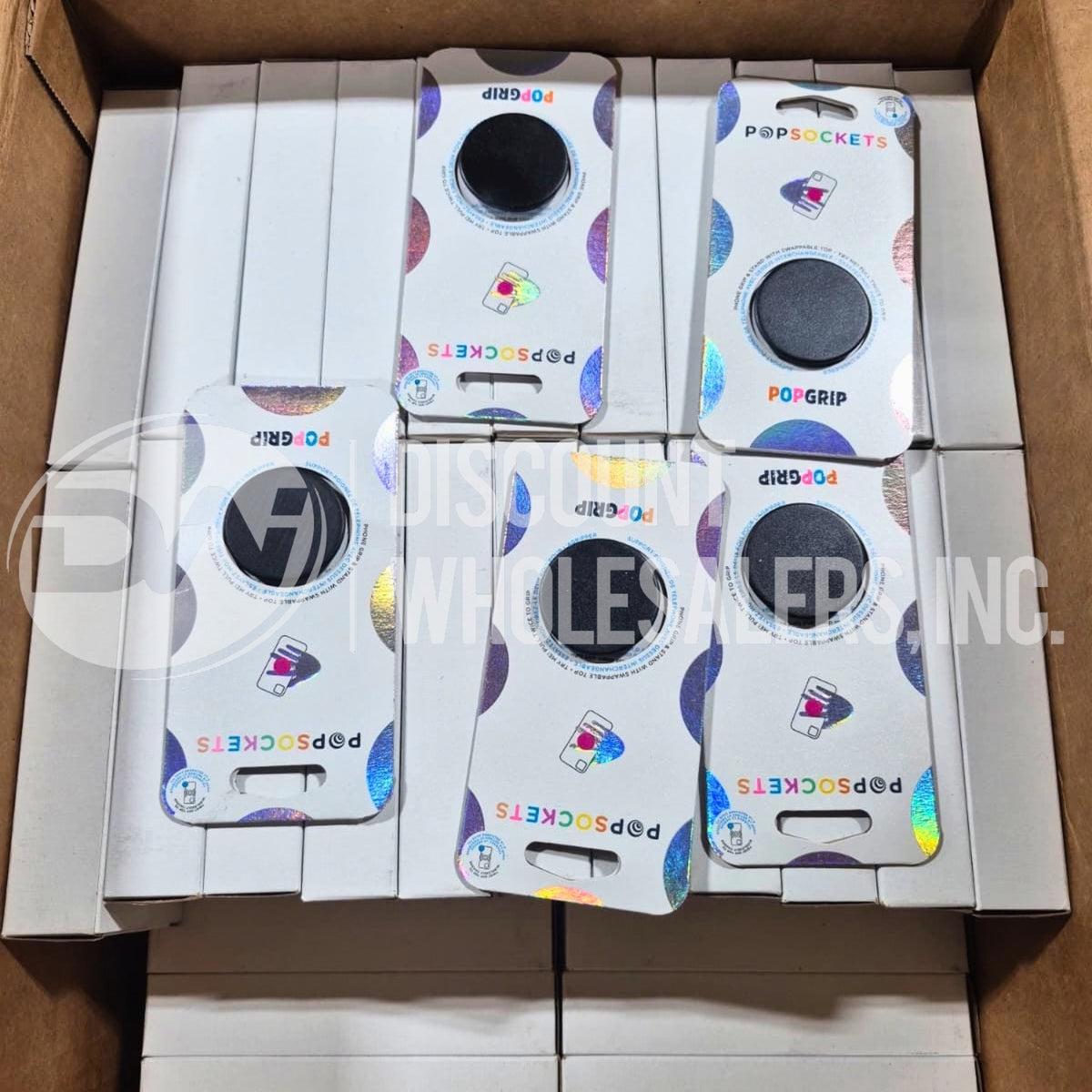 PopSockets Pop Grip w/ Swappable Top for Phones & Tablets - Black (316 Pcs Lot)