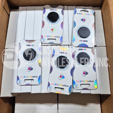 PopSockets Pop Grip w/ Swappable Top for Phones & Tablets - Black (316 Pcs Lot)