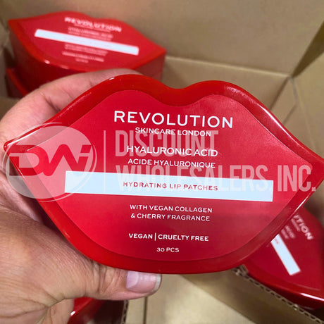 Revolution Hyaluronic Acid Lip Patches With Vegan Collagen & Cherry Fragrance (36 Pcs Lot)