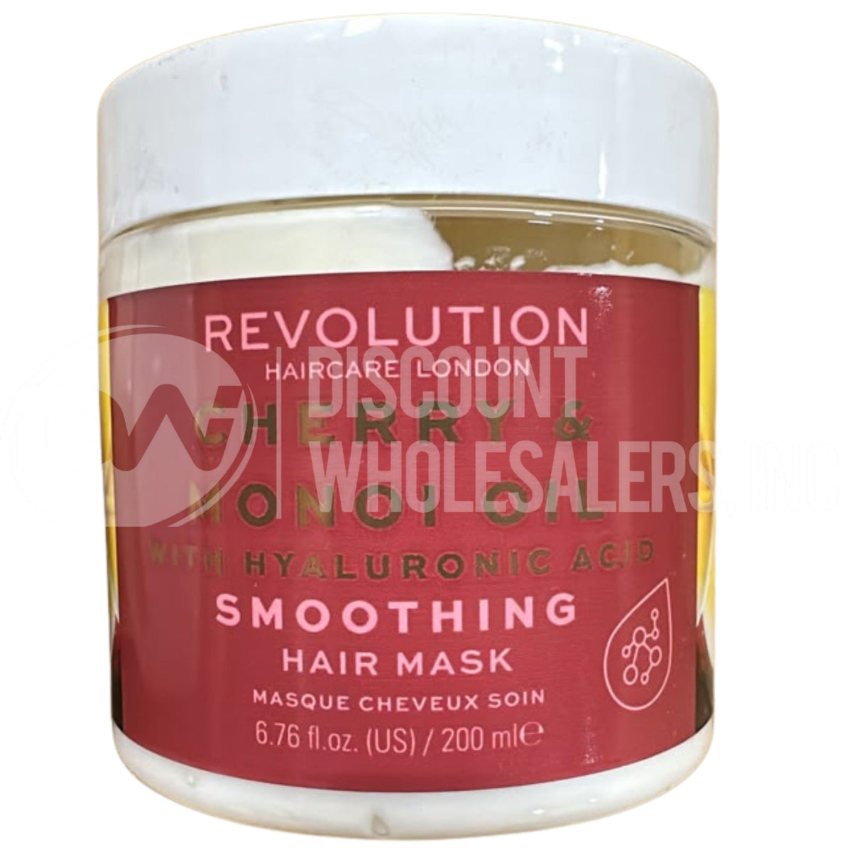 Revolution Haircare Cherry & Monoi Oil With Hyaluronic Acid Smoothing Hair Mask 6.76 Fl (64 Pcs Lot)