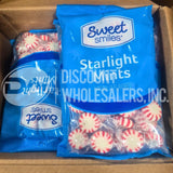 Sweet Smiles Starlight Mints Hard Candy, 8 oz Bag (140 Pcs Lot)