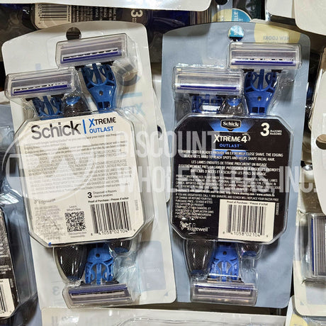 Schick Xtreme Outlast 4 Blades, 3 Razors (63 Pcs Lot)
