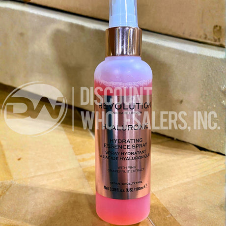 Revolution Hyaluronic Essence Spray Hydratant with Pink Grapefruit Extract 3.38 Fl. Oz. (36 Pcs Lot)