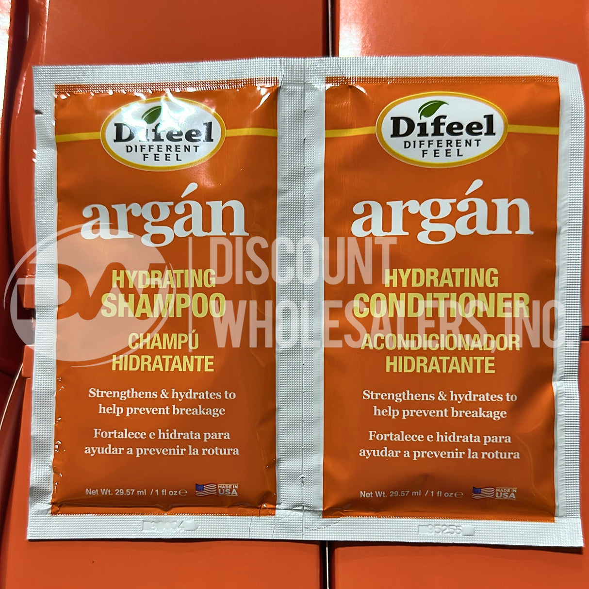 Difeel Argán Hydrating Shampoo & Conditioner Duo Travel (72 Pcs Lot)