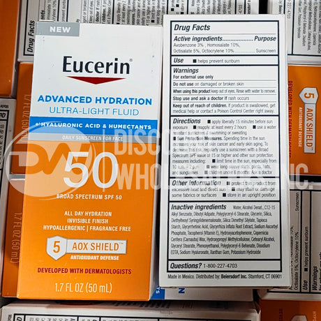 Eucerin 50 Broad Spectrum 5 Aox Shield (160 Pcs Lot)