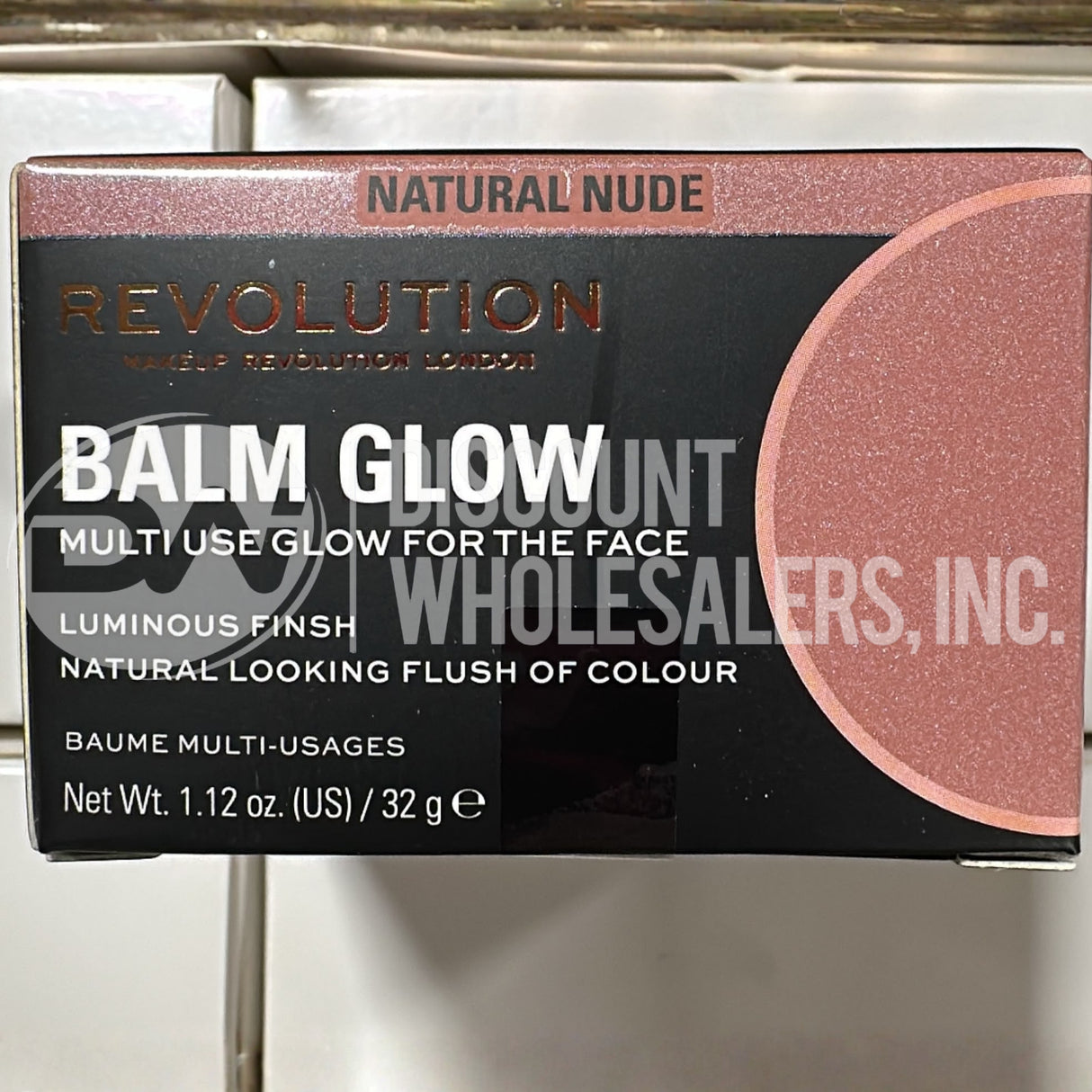 Revolution Balm Glow Multi-Use Luminous Balm, Natural Nude and Peach Bliss Mix 1.12 Oz (144 Pcs Lot)