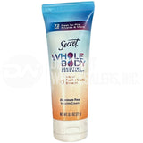 Secret Whole Body Sensitive Deodorant Peach Vanilla Blossom Cream 0.8 oz (265 Pcs Lot)