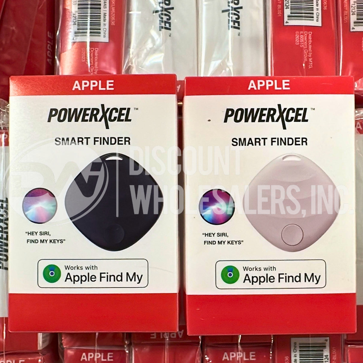 PowerXcel Smart Finder Works with Apple Find My Black/White Airtag (515 Pcs Lot)