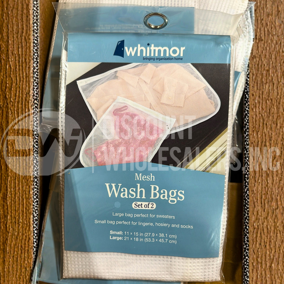 Whitmor Mesh Wash Bags Set of 2 Small & Large Laundry Protectors (68 Pcs Lot)