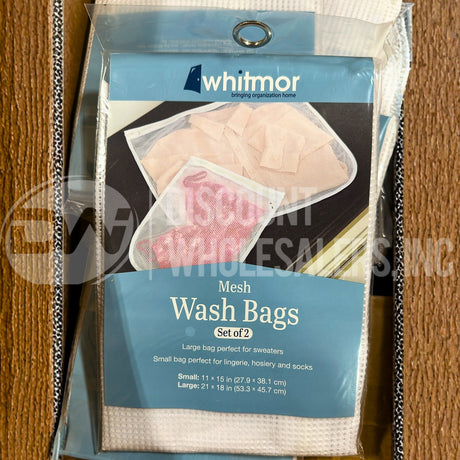 Whitmor Mesh Wash Bags Set of 2 Small & Large Laundry Protectors (68 Pcs Lot)