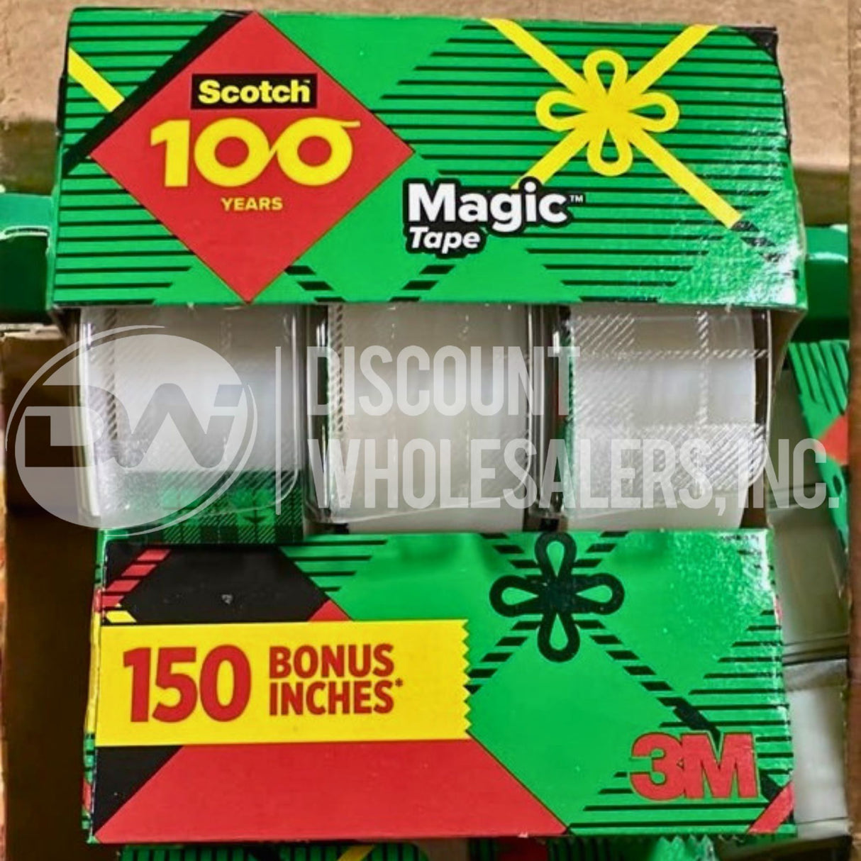 Scotch Magic Tape 3 Dispenser Rolls (96 Pcs Lot)