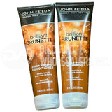 John Frieda Brilliant Brunette Color Vibrancy Shampoo AND Conditioner Mix 8.45 fl Oz. (140 Pcs Lot)