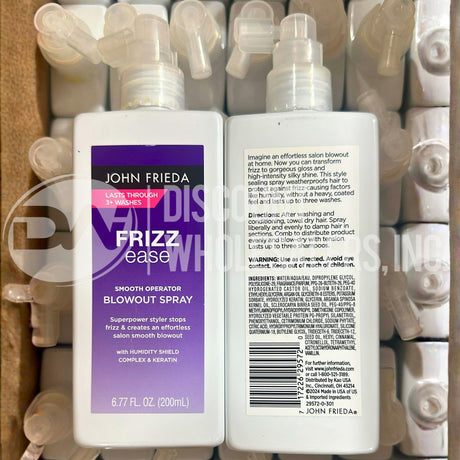 John Frieda Frizz Ease Smooth Operator Blowout Spray w/ Keratin 6.77 Fl Oz (90 Pcs Lot)