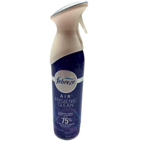 Febreze Air Clean Splash - Odor Eliminator, 8.8oz (72 Pcs Lot)