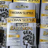 Trojan Supra BareSkin Condom Microsheer Non-Latex Lubricated (59 Pcs Lot)