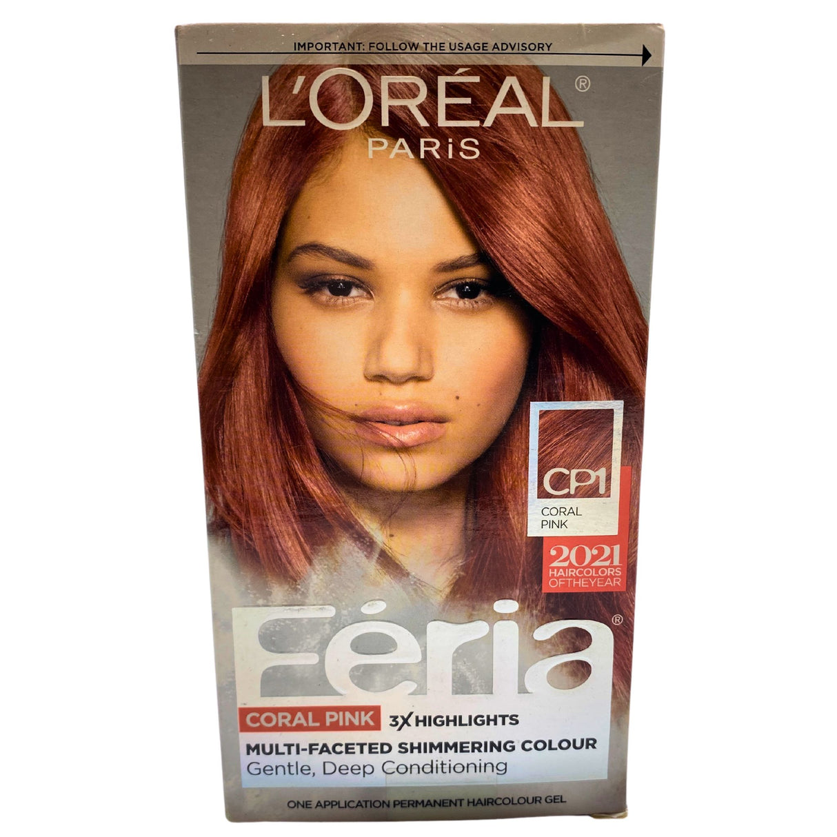 L'Oreal Feria Coral Pink Hair Dye, Permanent (50 Pcs Lot)