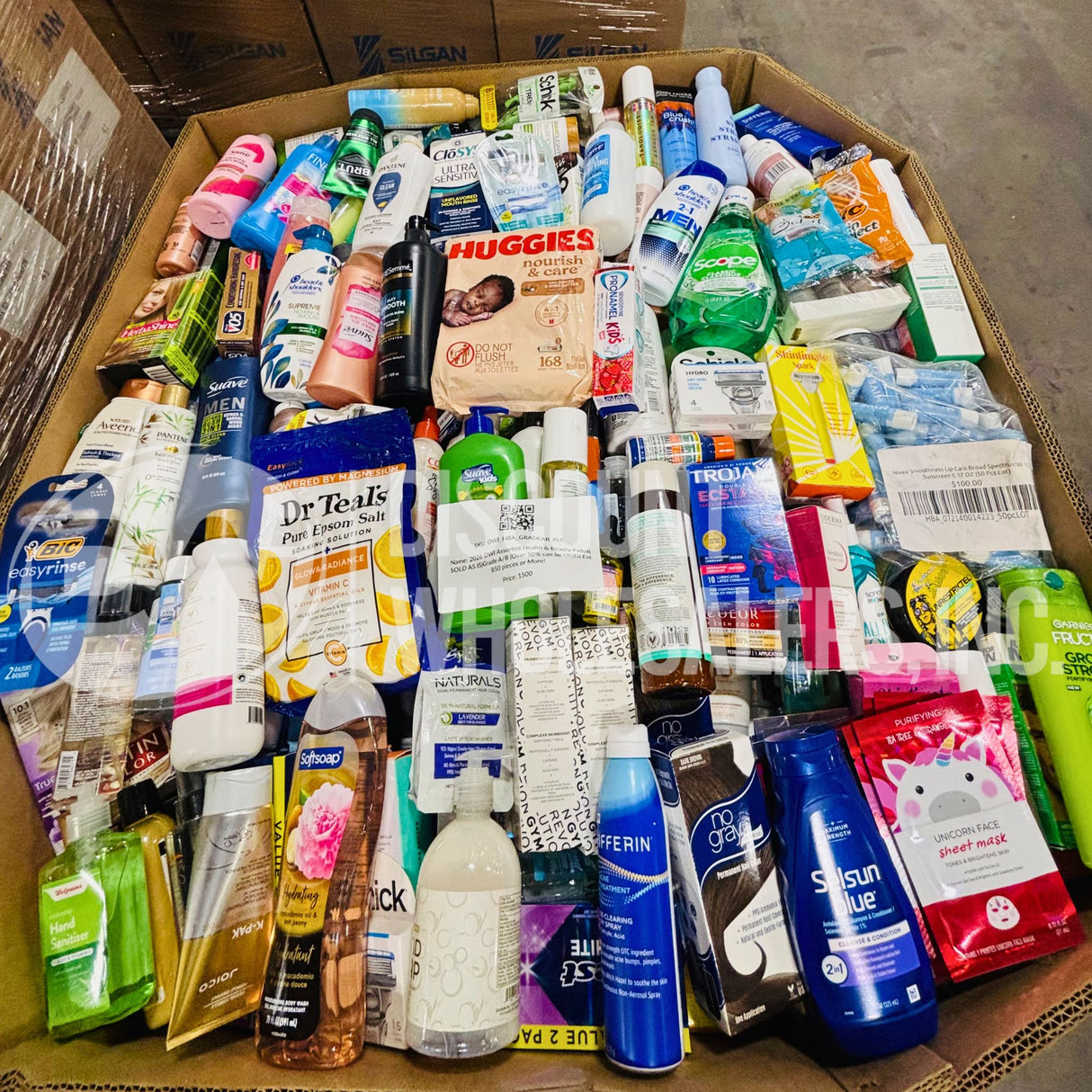 DWI Assorted Health & Beauty Pallet (850 Pieces Per Pallet or More)