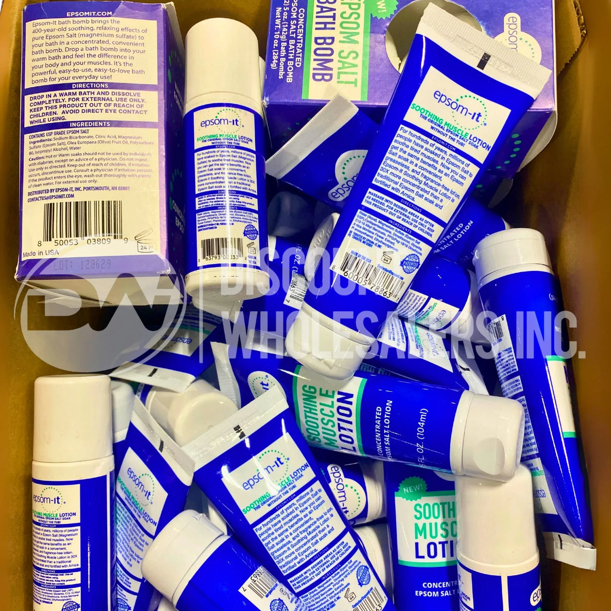 Epsom-It Assorted Lotions, and Bath Bombs (60 Pcs Lot)