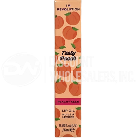 Revolution Tasty Peach Tinted Lip Oil Peachy Keen 0.20 Fl (144 Pcs Lot)