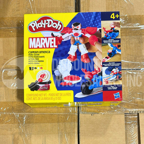 Play-Doh Marvel Captain America Moto-Slicer Action Bike Bendy Figure (48 Pcs Lot)