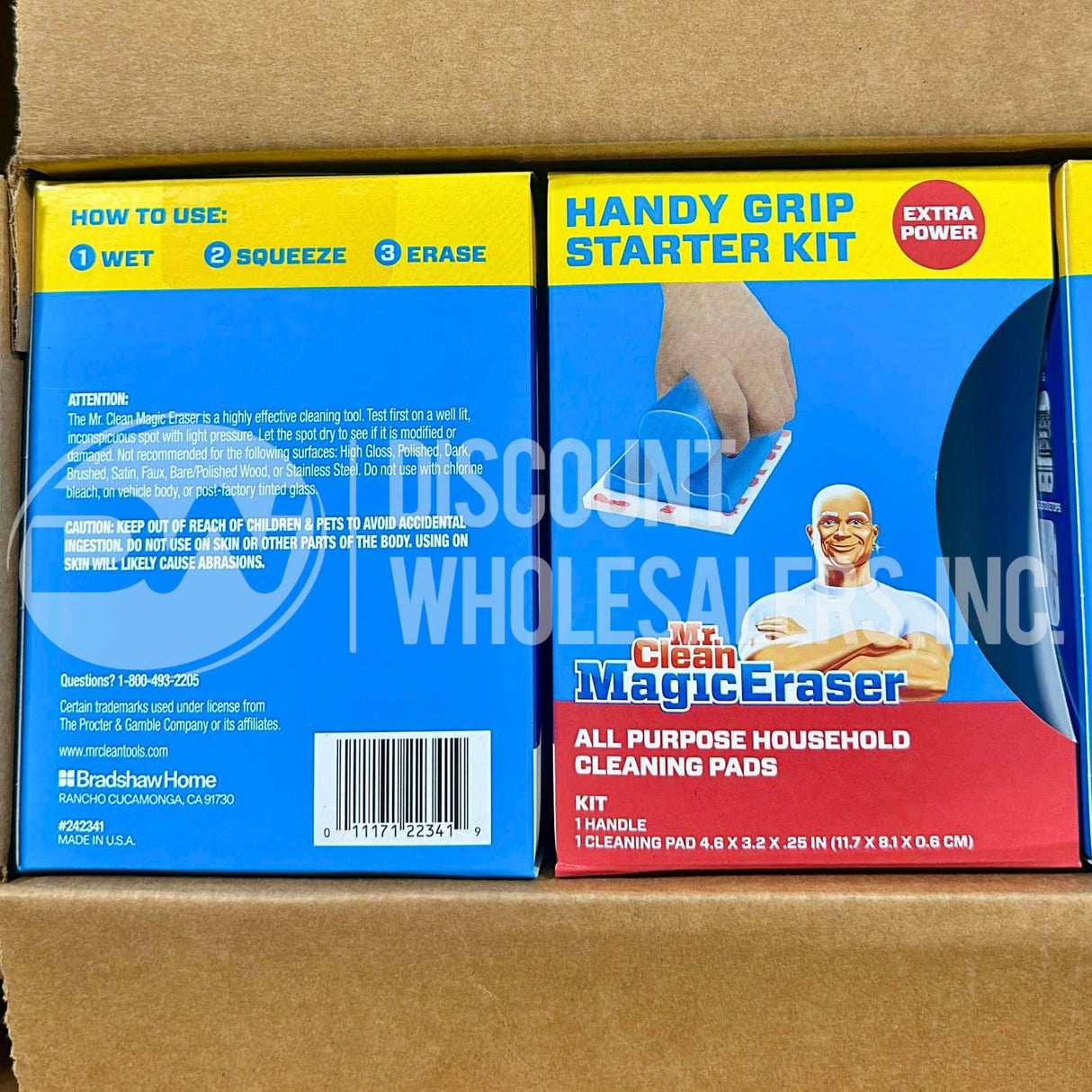 Mr. Clean Magic Eraser Scrubber Sponge with Handle, Blue (60 Pcs Lot)