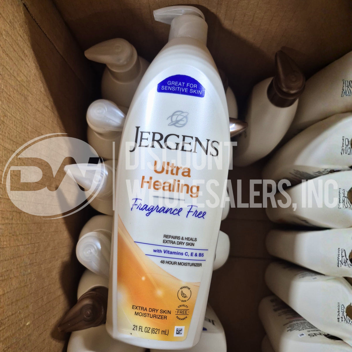 Jergens Hydrating Coconut 16.8 Fl And Ultra Healing Fragrance Free 21 Fl Mix (65 Pcs Lot)