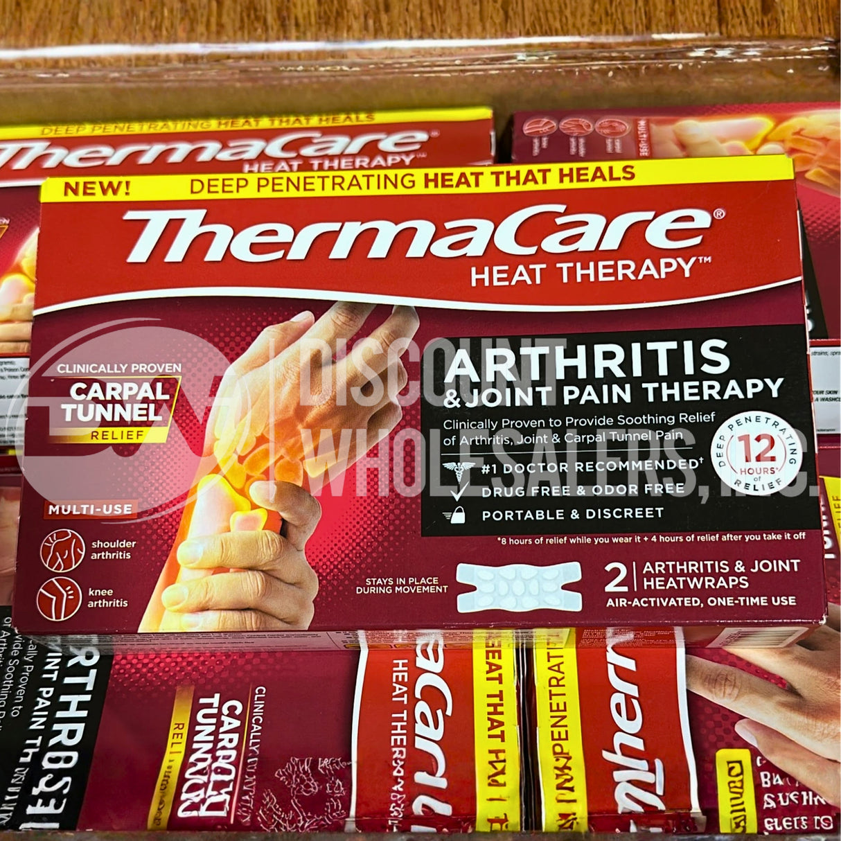ThermaCare Arthritis Heat Wraps - Targeted Joint Pain Relief for Hands (80 Pcs Lot)