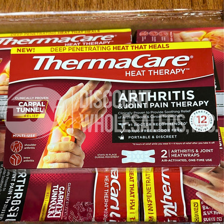 ThermaCare Arthritis Heat Wraps - Targeted Joint Pain Relief for Hands (80 Pcs Lot)