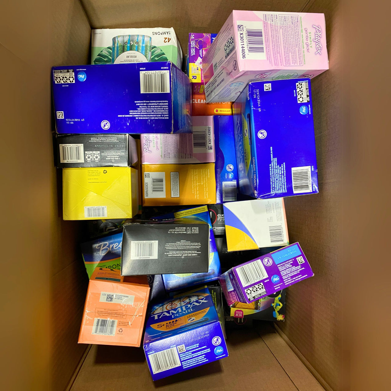 Tampax, Playtex, Softdisc, kotex, Honey Pot and More Brands Assorted Tampons