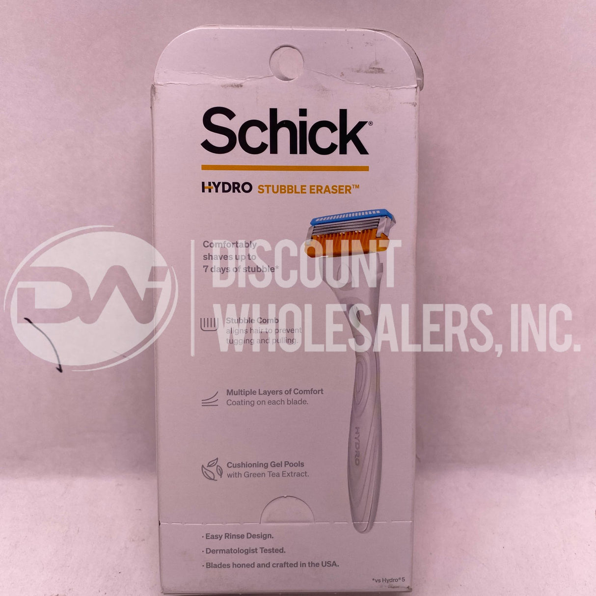 Schick Stubble Eraser Hydro Skin Confort 1 Razor , 2 Cartridges (600 Pcs Lot)