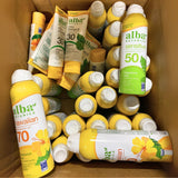 Alba Assorted Sunscreen Spray and Lotion Different Sizes