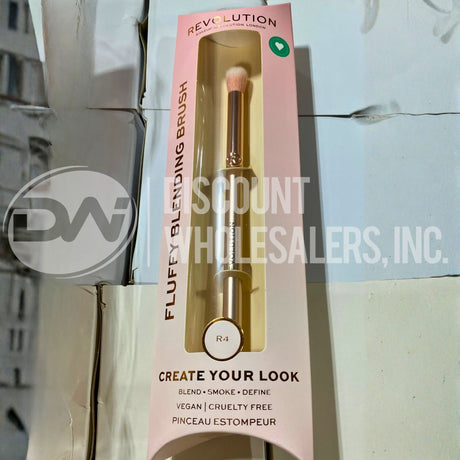 Revolution Fluffy Blending Create Your Look Brush Blend, Smoke, Define Vegan R4 (72 Pcs Lot)