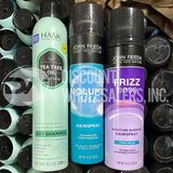 John Frieda Hair Spray And Hask Dry Shampoo Mix Different Sizes (55 Pcs Lot)