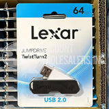 Lexar Jumpdrive TwistTurn 2 USB 2.0 64 GB Flash Thumb Storage Drive (240 Pcs Lot)