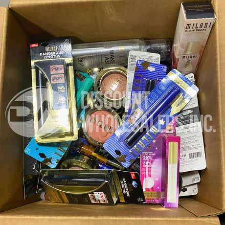 Milani Assorted Makeup – Eyes, Face & Lips – Mixed Shades (100 Pcs Lot)