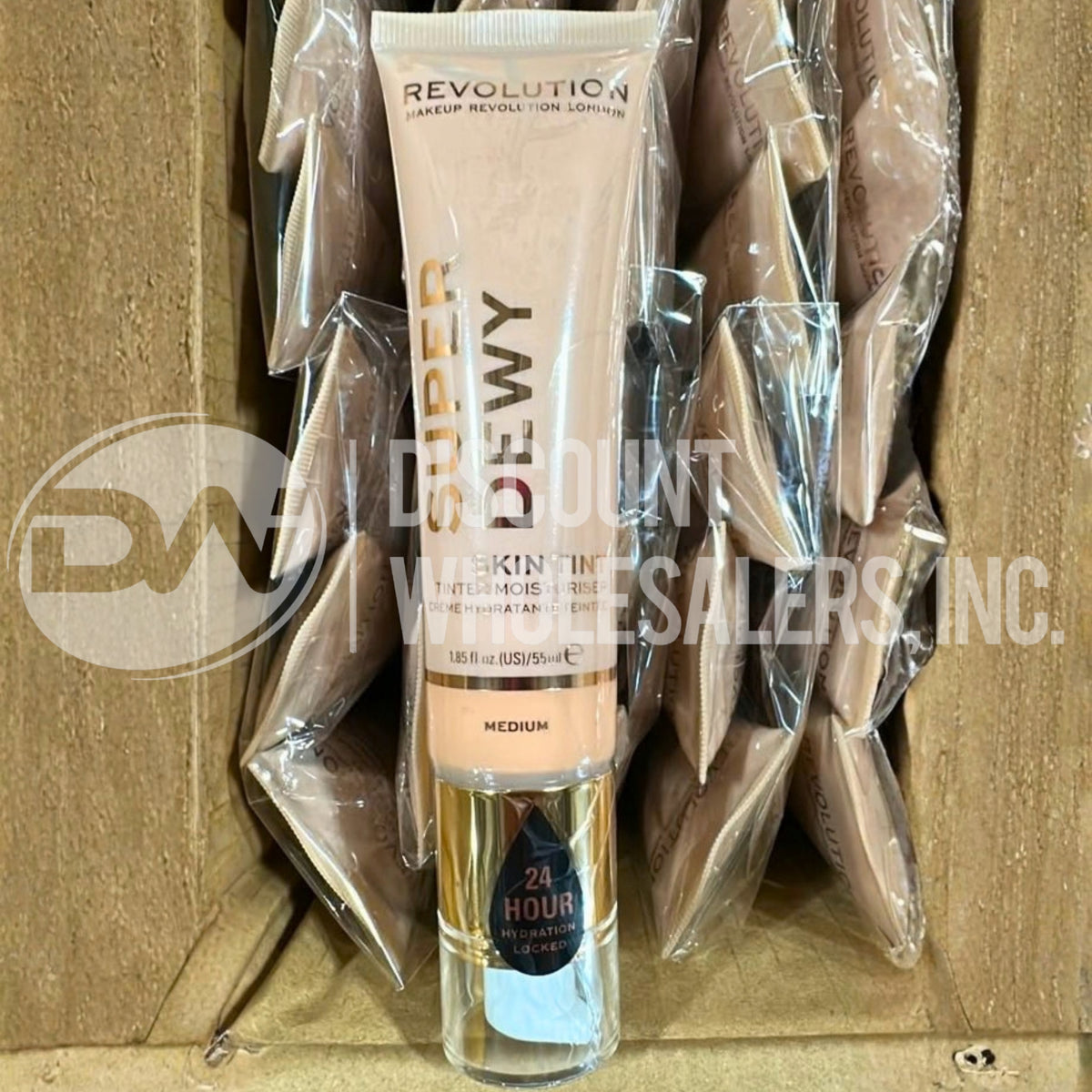 Makeup Revolution, Super Dewy, Tinted Moisturizer, Medium, 1.85FL (504 Pcs Lot)