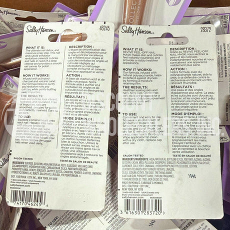 Sally Hansen Spa Collection Peel-Off Nail Mask & Nail Rehab (100 Pcs Lot)