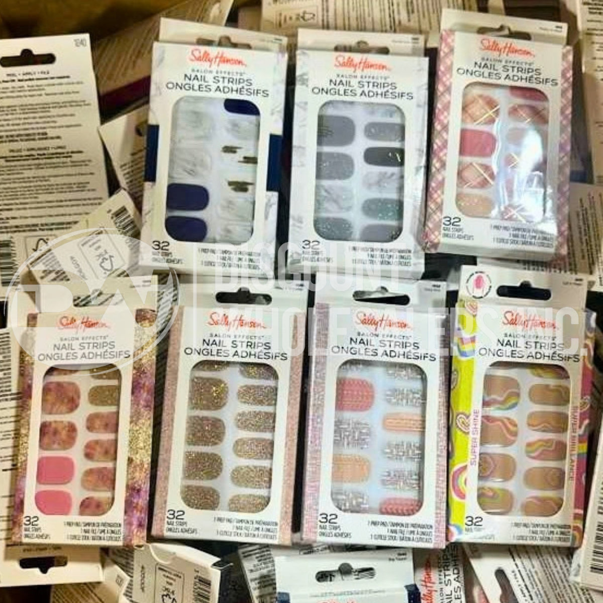 Sally Hansen Salon Effects Nail Polish Strips - 32 Count Different Styles (130 Pcs Lot)