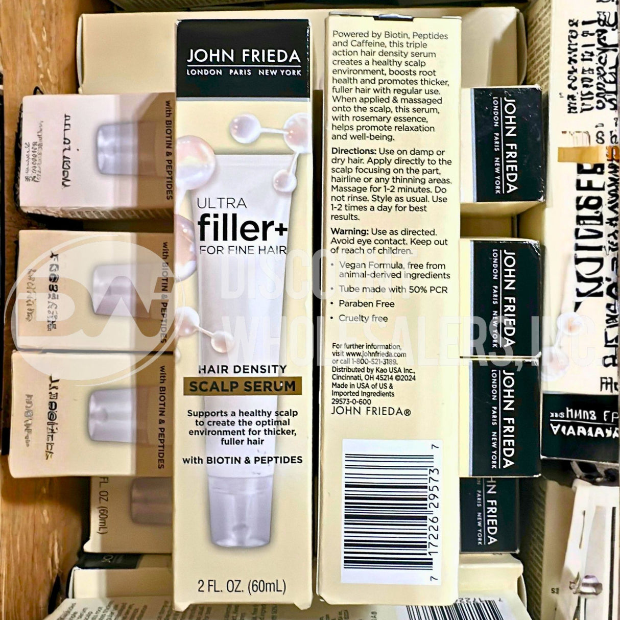 John Frieda Ultrafiller + Hair Density Scalp Serum for Fine Hair, Volumizing Hair 2FL (140 Pcs Lot)