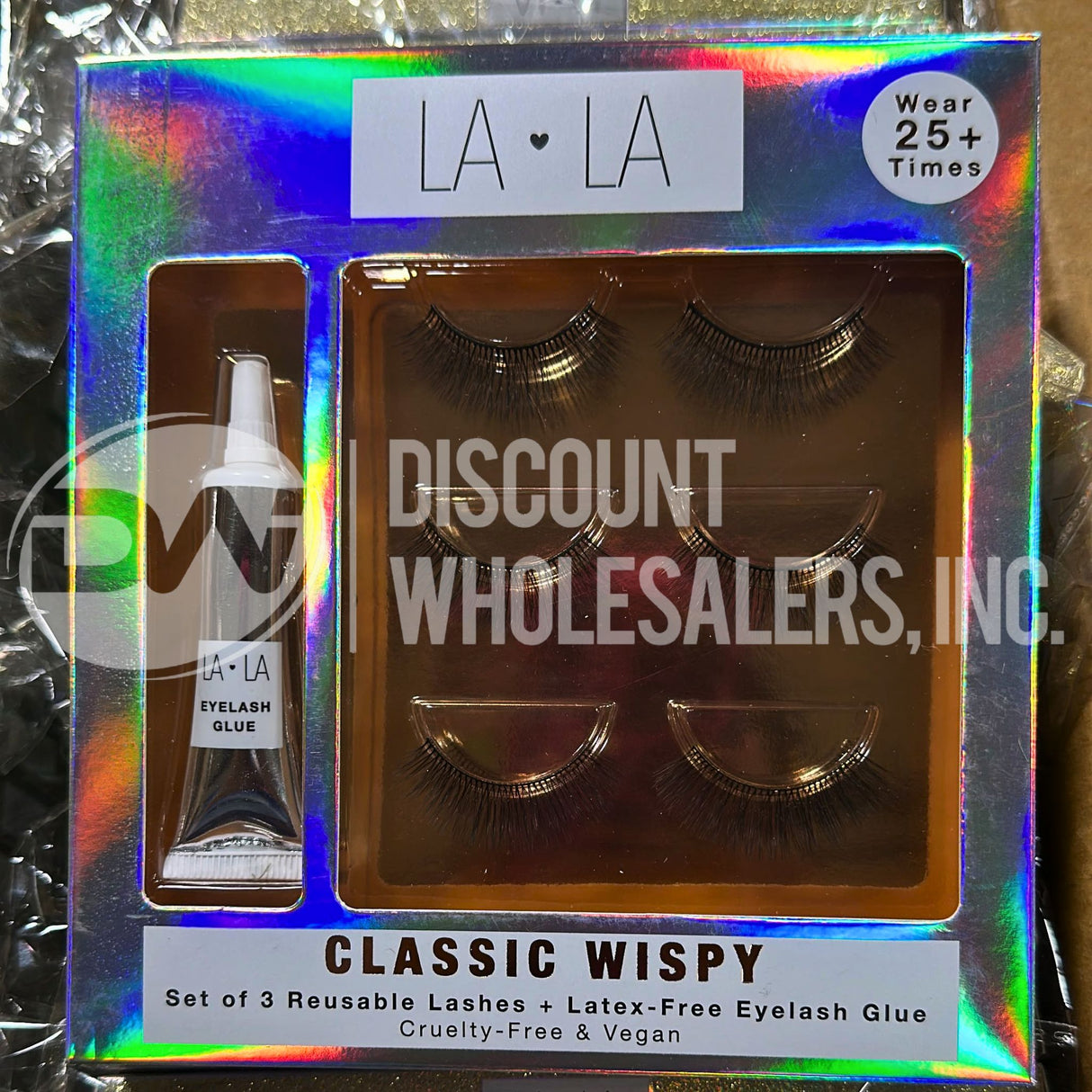 LA LA Classic Wisp Reusable Lashes 3 Pairs (144 Pcs Lot)