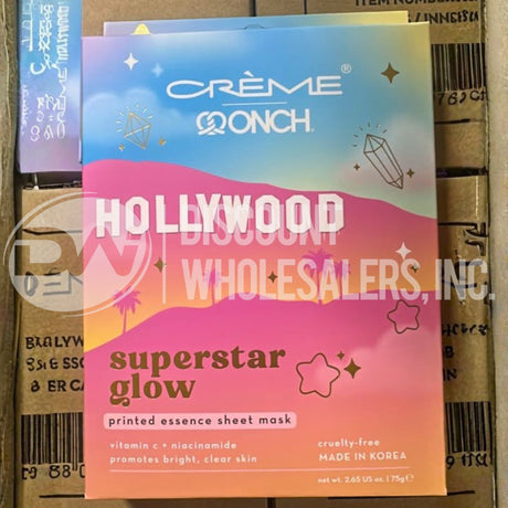 The Creme Shop & Onch Face Sheet Masks Hollywood Collection 2.65FL (72 Pcs Lot)