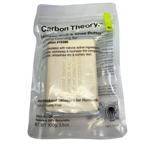 Carbon Theory Salicylic Acid  & Shea Butter Exfoliating Cleansing Bar 100g/3.5 Oz