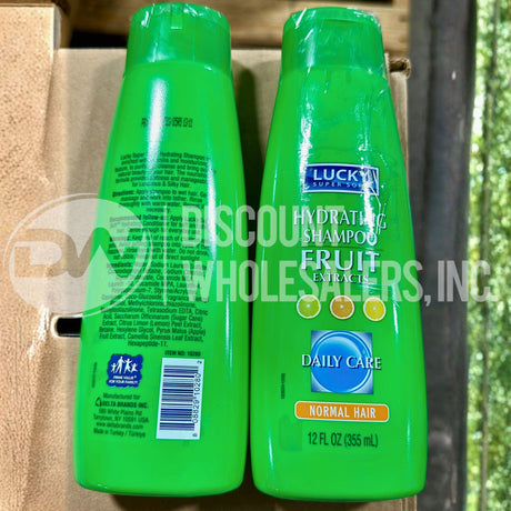 Lucky Super Soft Hydrating Shampoo Fruit Extracts, Daily Care, Normal Hair, 12oz (120 Pcs Lot)