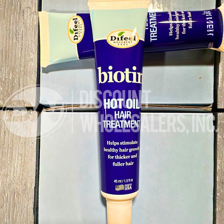 Difeel Hot Oil Hair Treatment with Biotin 1.5 oz. (213 Pcs Lot)