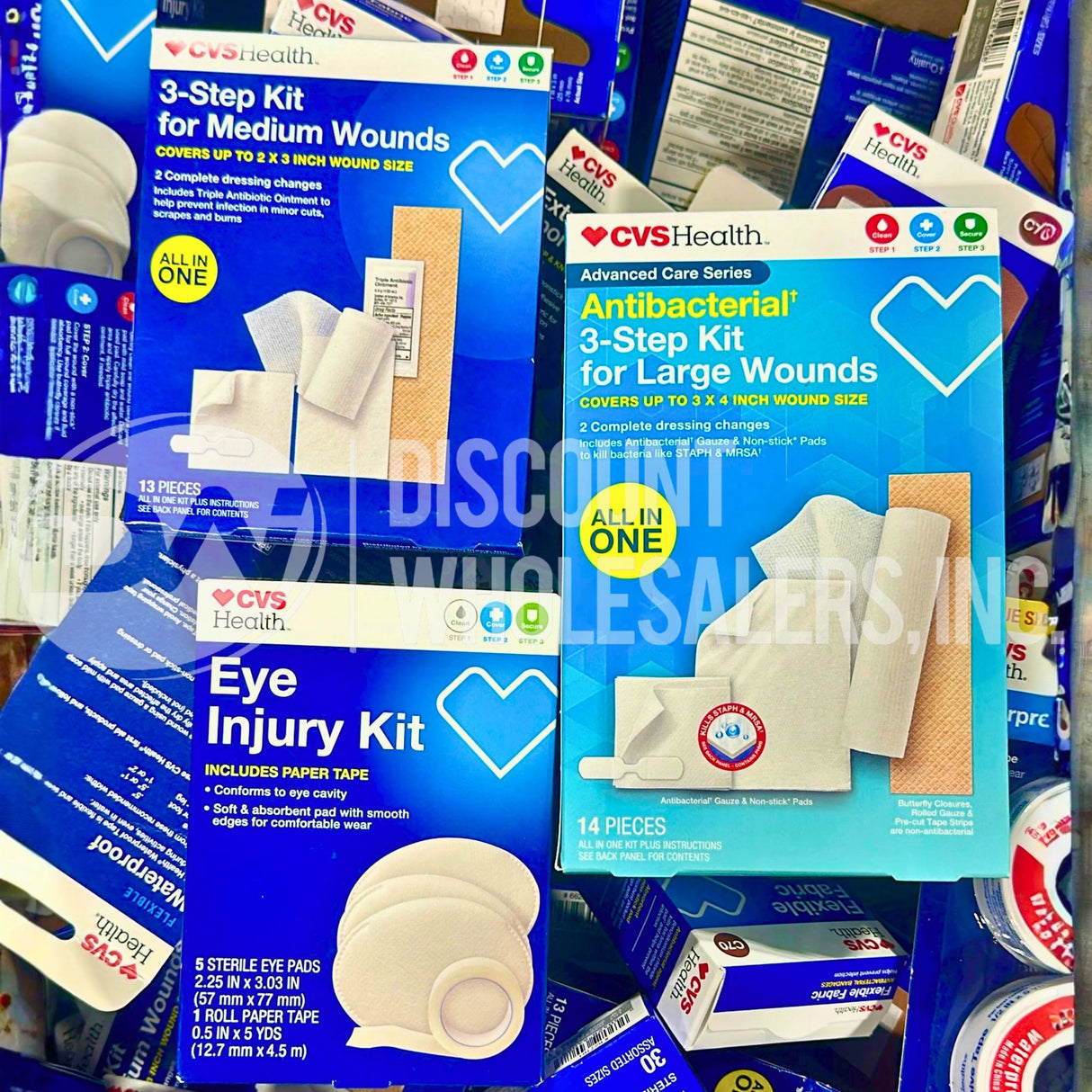 Bandages, Covers, Eye Pads And More, Different Sizes (250 Pcs Lot)
