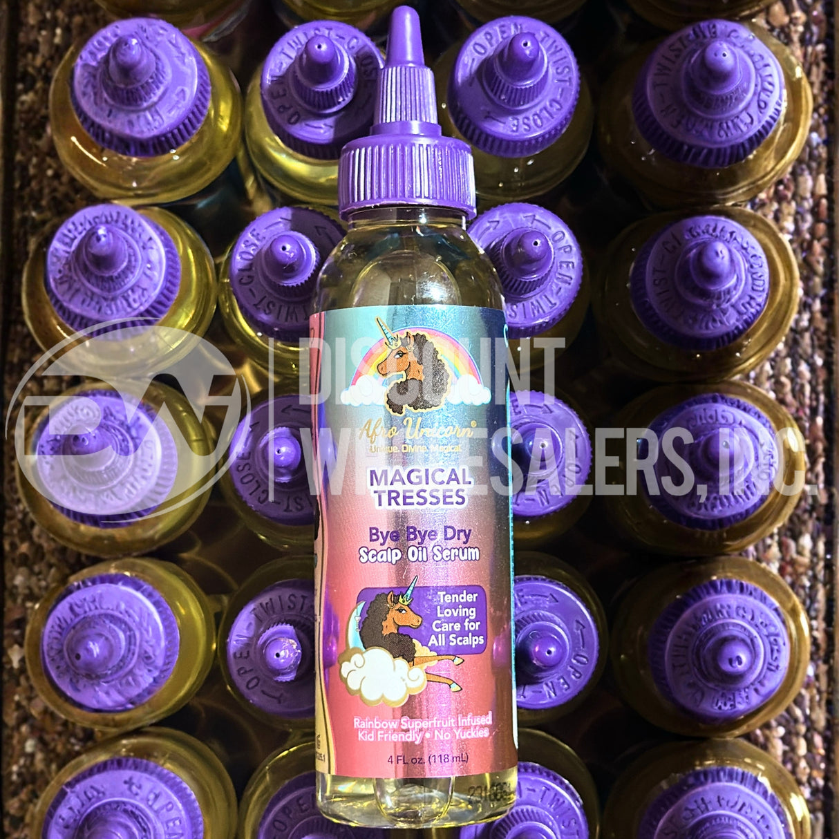 Magical Tresses Afro Unicorn Bye Bye Dry Scalp Serum 4 Oz (80 Pcs Lot)