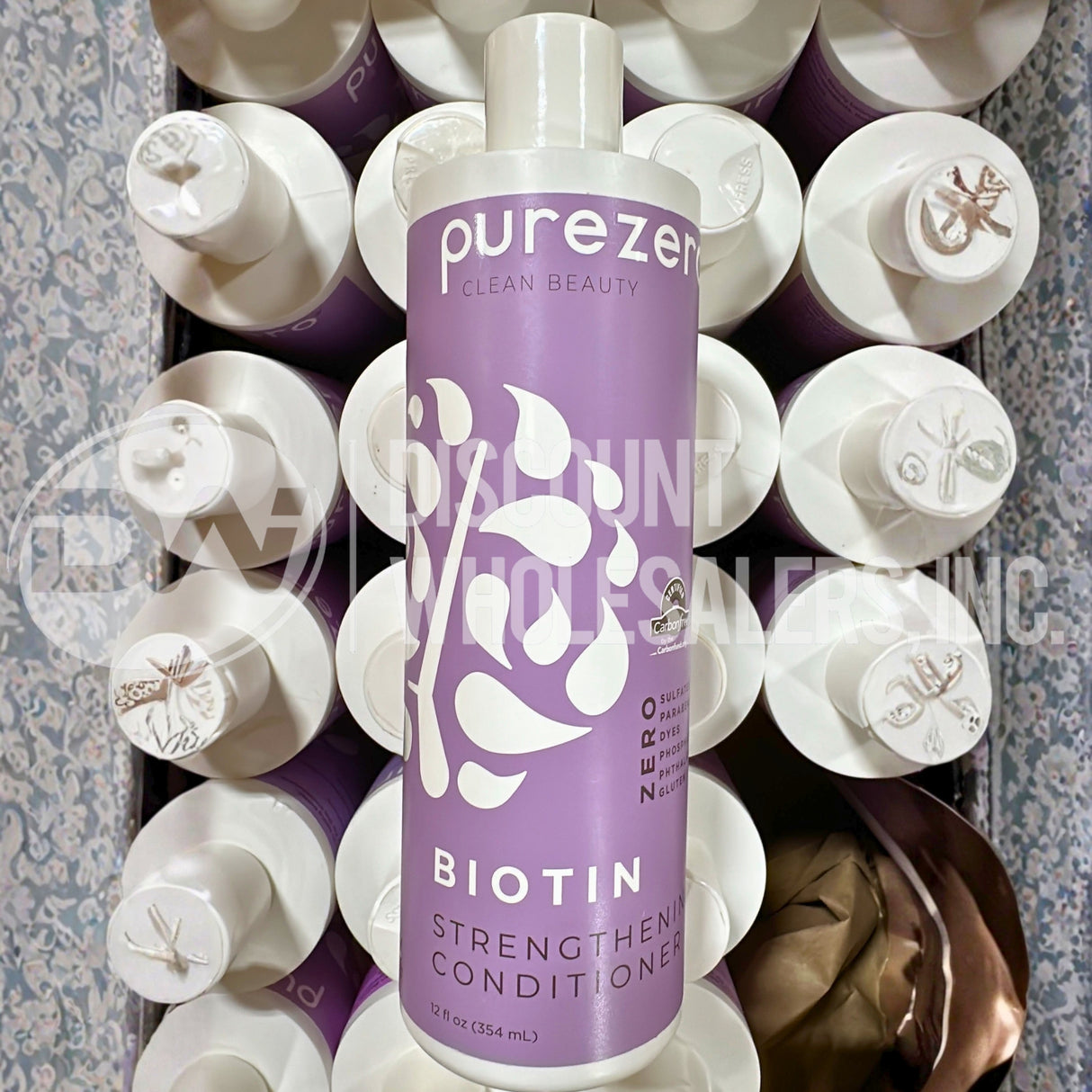 Pure Zero Clean Beauty Biotin Strengthening Conditioner 12 Oz (56 Pcs Lot)
