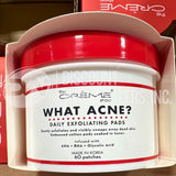 The Creme Shop What Acne Daily Exfoliating Pads 60 PATCHES (72 Pcs Lot)