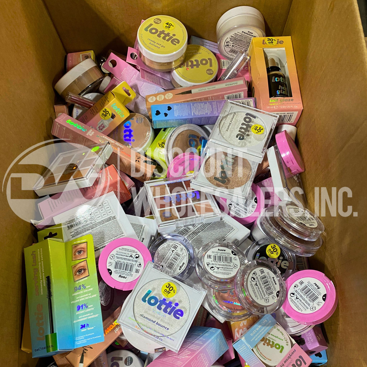 Lottie Makeup Assorted Different Shades And Sizes (250 Pcs Lot)